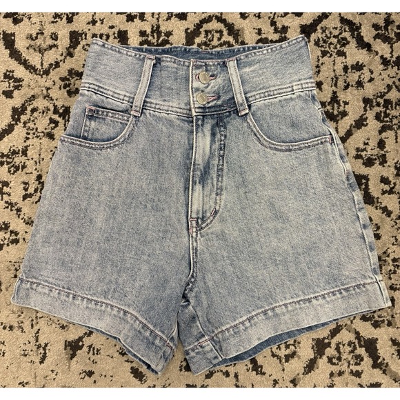 Urban Outfitters Pants - Urban Outfitters BDG White Washed High Rise Short Shorts Size 24